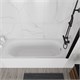 VINCEA Ванна акриловая VBT-2B170-LG с ножками 1700*700*480, пристенная, цвет белый VBT-2B170-LG - фото 371971