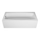 VINCEA Ванна акриловая VBT-2S180-LG с ножками 1800*800*430, пристенная, цвет белый VBT-2S180-LG - фото 372048