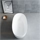 VINCEA Ванна Solid Surface VBT-6S01MW, 1700*750*550, белый мат., слив-перелив в комплекте VBT-6S01MW - фото 372070