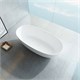 VINCEA Ванна Solid Surface VBT-6S01MW, 1700*750*550, белый мат., слив-перелив в комплекте VBT-6S01MW - фото 372071