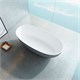 VINCEA Ванна Solid Surface VBT-6S01MG, 1700*750*550, серый/белый мат., слив-перелив VBT-6S01MG - фото 372073