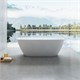 VINCEA Ванна Solid Surface VBT-6S02MW, 1700*720*550, белый мат., слив-перелив в комплекте VBT-6S02MW - фото 372076
