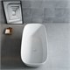 VINCEA Ванна Solid Surface VBT-6S02MW, 1700*720*550, белый мат., слив-перелив в комплекте VBT-6S02MW - фото 372077
