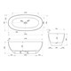 VINCEA Ванна прозрачная VBT-6T01BR, 1700*750*550, цвет янтарь VBT-6T01BR - фото 372084