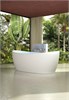 VINCEA Ванна Solid Surface VBT-6S03MW, 1700*800*630, белый мат., слив-перелив в комплекте VBT-6S03MW - фото 372091