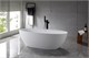 VINCEA Ванна Solid Surface VBT-4S01MW, 1700*760*560, белый мат., слив-перелив в комплекте VBT-4S01MW - фото 372098