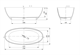 VINCEA Ванна Solid Surface VBT-4S01MW, 1700*760*560, белый мат., слив-перелив в комплекте VBT-4S01MW - фото 372100