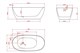 VINCEA Ванна акриловая VBT-601-1600, 1600*800*580, цвет белый, щелевой перелив VBT-601-1600 - фото 372112