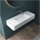 VINCEA Раковина из искусственного камня VWB-6S312MW, 1200*400*150, подвесная, цвет белый матовый VWB-6S312MW - фото 372178
