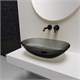VINCEA Раковина прозрачная VBS-6T12B, 540*360*150, накладная, цвет черный VBS-6T12B - фото 372209