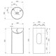 VINCEA Раковина из искусственного камня VBS-6SP01MW, 400*400*850, напольная, цвет белый матовый VBS-6SP01MW - фото 372225