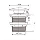 VINCEA Донный клапан с керамической крышкой DBS0-216MA, антрацит мат. крышка, без перелива DBS0-216MA - фото 372262