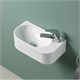 VINCEA Раковина керамическая VBS-506R, 400*215*120, подвесная, цвет белый, правая VBS-506R - фото 372335