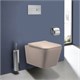 VINCEA Q-Line Унитаз подвесной Q-Line VT1-12MC безободковый, цвет капучино мат., ультратонкое soft close сиденье VT1-12MC - фото 372416