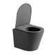 VINCEA Piatti Унитаз подвесной Piatti VT1-11SMA, цвет антрацит матовый, ультратонкое soft-close сиденье VT1-11SMA - фото 372581