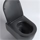 VINCEA Evo Унитаз подвесной Evo VT1-34SMB безободковый, цвет черный матовый, ультратонкое soft-close сиденье VT1-34SMB - фото 372631