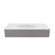 VINCEA Раковина Caprise VCB-4CA100MWLG, Corian, цвет белый матовый + светло-серый матовый VCB-4CA100MWLG - фото 372715