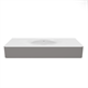 VINCEA Раковина Caprise VCB-4CA120MWLG, Corian, цвет белый матовый + светло-серый матовый VCB-4CA120MWLG - фото 372723