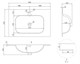 VINCEA Раковина Elise VCB-4EL800MW, Corian цвет белый матовый VCB-4EL800MW - фото 372762