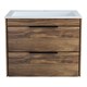 VINCEA База под раковину Chiara 2D 600 подвесная, 2 выкатных ящика soft-close, C.Oak VMC-2C2600CO - фото 372829