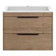 VINCEA База под раковину Chiara 2D 600 подвесная, 2 выкатных ящика soft-close, N.Oak VMC-2C2600NO - фото 372849