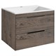 VINCEA База под раковину Chiara 2D 600 подвесная, 2 выкатных ящика soft-close, R.Oak VMC-2C2600RO - фото 372857