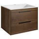 VINCEA База под раковину Chiara 2D 600 подвесная, 2 выкатных ящика soft-close, T.Oak VMC-2C2600TO - фото 372866
