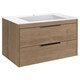 VINCEA База под раковину Chiara 2D 800 подвесная, 2 выкатных ящика soft-close, N.Oak VMC-2C2800NO - фото 372913