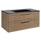 VINCEA База под раковину Chiara 2D 1000 подвесная, 2 выкатных ящика soft-close, N.Oak VMC-2C2100NO - фото 372966