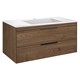 VINCEA База под раковину Chiara 2D 1000 подвесная, 2 выкатных ящика soft-close, T.Oak VMC-2C2100TO - фото 372987