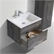 VINCEA База под раковину Chiara 600 подвесная, 1 выкатной ящик soft-close, G.Stone VMC-2C600GS - фото 373018