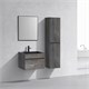VINCEA База под раковину Chiara 600 подвесная, 1 выкатной ящик soft-close, G.Stone VMC-2C600GS - фото 373021