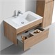 VINCEA База под раковину Chiara 800 подвесная, 1 выкатной ящик soft-close, N.Oak VMC-2C800NO - фото 373083