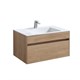 VINCEA База под раковину Chiara 800 подвесная, 1 выкатной ящик soft-close, N.Oak VMC-2C800NO - фото 373087