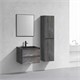 VINCEA База под раковину Luka 600 подвесная, 2 выкатных ящика soft-close, G.Stone VMC-2L600GS - фото 373186