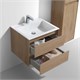 VINCEA База под раковину Luka 600 подвесная, 2 выкатных ящика soft-close, N.Oak VMC-2L600NO - фото 373189