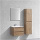 VINCEA База под раковину Luka 600 подвесная, 2 выкатных ящика soft-close, N.Oak VMC-2L600NO - фото 373190