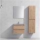 VINCEA База под раковину Luka 600 подвесная, 2 выкатных ящика soft-close, N.Oak VMC-2L600NO - фото 373194