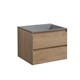 VINCEA База под раковину Luka 600 подвесная, 2 выкатных ящика soft-close, N.Oak VMC-2L600NO - фото 373195