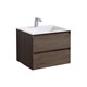 VINCEA База под раковину Luka 600 подвесная, 2 выкатных ящика soft-close, R.Oak VMC-2L600RO - фото 373204