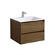 VINCEA База под раковину Luka 600 подвесная, 2 выкатных ящика soft-close, T.Oak VMC-2L600TO - фото 373214