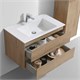 VINCEA База под раковину Luka 800 подвесная, 2 выкатных ящика soft-close, N.Oak VMC-2L800NO - фото 373247