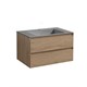 VINCEA База под раковину Luka 800 подвесная, 2 выкатных ящика soft-close, N.Oak VMC-2L800NO - фото 373253
