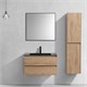 VINCEA База под раковину Luka 800 подвесная, 2 выкатных ящика soft-close, N.Oak VMC-2L800NO - фото 373255