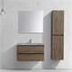 VINCEA База под раковину Luka 800 подвесная, 2 выкатных ящика soft-close, R.Oak VMC-2L800RO - фото 373263