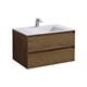VINCEA База под раковину Luka 800 подвесная, 2 выкатных ящика soft-close, T.Oak VMC-2L800TO - фото 373273