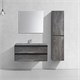 VINCEA База под раковину Luka 1000 подвесная, 2 выкатных ящика soft-close, G.Stone VMC-2L100GS - фото 373299