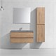 VINCEA База под раковину Luka 1000 подвесная, 2 выкатных ящика soft-close, N.Oak VMC-2L100NO - фото 373307