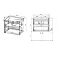 VINCEA База под раковину Gio 600 подвесная, 2 выкатных ящика soft-close, R.Oak VMC-2G600RO - фото 373357