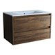 VINCEA База под раковину Gio 800 подвесная, 2 выкатных ящика soft-close, C.Oak VMC-2G800CO - фото 373385
